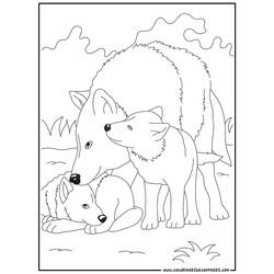 ぬりえページ: 狼 (動物) #10491 - 無料の印刷可能なぬりえページ