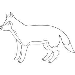 ぬりえページ: 狼 (動物) #10498 - 無料の印刷可能なぬりえページ