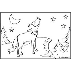 ぬりえページ: 狼 (動物) #10558 - 無料の印刷可能なぬりえページ