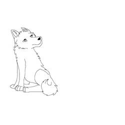 ぬりえページ: 狼 (動物) #10587 - 無料の印刷可能なぬりえページ
