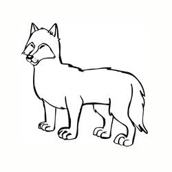 ぬりえページ: 狼 (動物) #10594 - 無料の印刷可能なぬりえページ