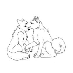 ぬりえページ: オオカミ (動物) #175233 - 無料の印刷可能なぬりえページ