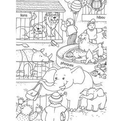 ぬりえページ: 動物園 (動物) #12638 - 無料の印刷可能なぬりえページ