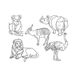 ぬりえページ: 動物園 (動物) #12671 - 無料の印刷可能なぬりえページ