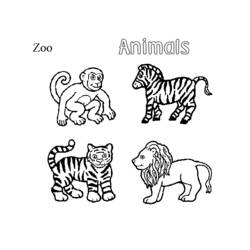 ぬりえページ: 動物園 (動物) #12695 - 無料の印刷可能なぬりえページ