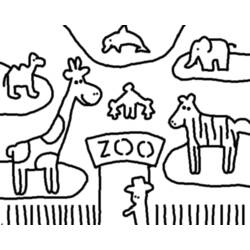 ぬりえページ: 動物園 (動物) #12734 - 無料の印刷可能なぬりえページ