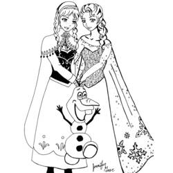 ぬりえページ: 雪の女王 (アニメ映画) #71772 - 無料の印刷可能なぬりえページ