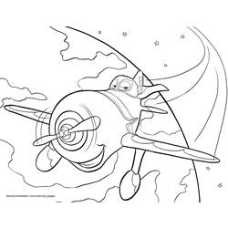 ぬりえページ: 飛行機 (アニメ映画) #132698 - 無料の印刷可能なぬりえページ