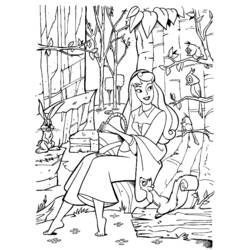 ぬりえページ: 眠れる森の美女 (アニメ映画) #130836 - 無料の印刷可能なぬりえページ
