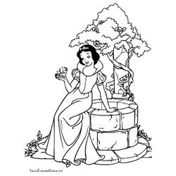 ぬりえページ: 白雪姫と七人のこびと (アニメ映画) #133858 - 無料の印刷可能なぬりえページ