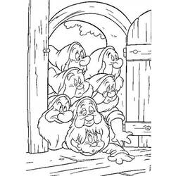 ぬりえページ: 白雪姫と七人のこびと (アニメ映画) #133925 - 無料の印刷可能なぬりえページ