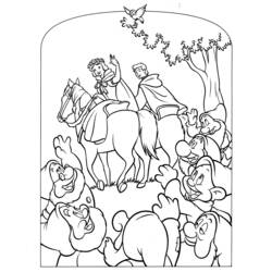 ぬりえページ: 白雪姫と七人のこびと (アニメ映画) #133950 - 無料の印刷可能なぬりえページ