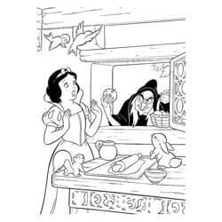 ぬりえページ: 白雪姫と七人のこびと (アニメ映画) #133976 - 無料の印刷可能なぬりえページ