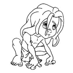ぬりえページ: Tarzan (アニメーション映画) #198691 - 無料の印刷可能なぬりえページ