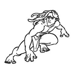 ぬりえページ: Tarzan (アニメーション映画) #198698 - 無料の印刷可能なぬりえページ