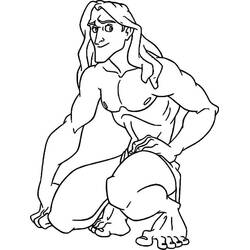 ぬりえページ: Tarzan (アニメーション映画) #198712 - 無料の印刷可能なぬりえページ