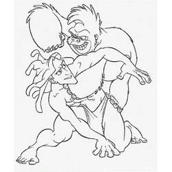ぬりえページ: Tarzan (アニメーション映画) #198717 - 無料の印刷可能なぬりえページ