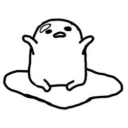 ぬりえ: ぐでたま - 無料の印刷可能なぬりえページ