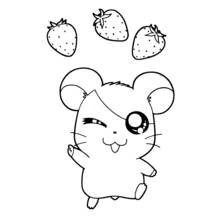ぬりえ: とっとこハム太郎 - 無料の印刷可能なぬりえページ