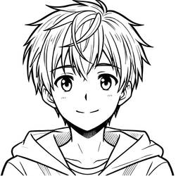 ぬりえ: マンガボーイ - 無料の印刷可能なぬりえページ