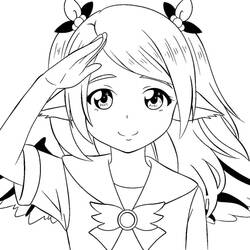 ぬりえ: マンガガール - 無料の印刷可能なぬりえページ