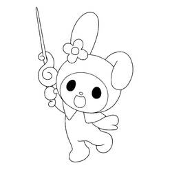 ぬりえ: マイメロディ - 無料の印刷可能なぬりえページ