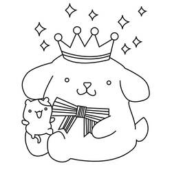 ぬりえ: ポムポムプリン - 無料の印刷可能なぬりえページ