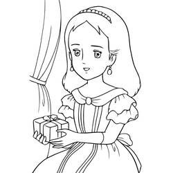 ぬりえ: 小公女セーラ - 無料の印刷可能なぬりえページ