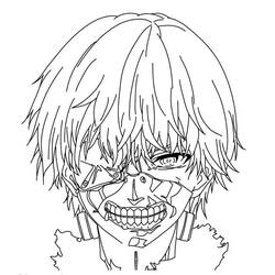 ぬりえ: 東京喰種 - 無料の印刷可能なぬりえページ