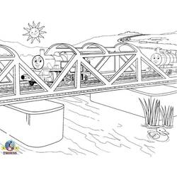 ぬりえページ: 橋 (建物と建築) #62854 - 無料の印刷可能なぬりえページ