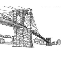 ぬりえページ: 橋 (建物と建築) #62951 - 無料の印刷可能なぬりえページ