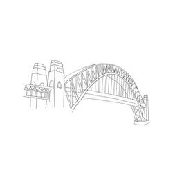 ぬりえページ: 橋 (建物と建築) #62978 - 無料の印刷可能なぬりえページ