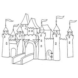 ぬりえページ: 城 (建物と建築) #62034 - 無料の印刷可能なぬりえページ