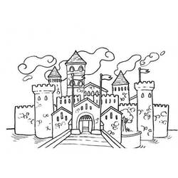 ぬりえページ: 城 (建物と建築) #62043 - 無料の印刷可能なぬりえページ