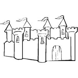 ぬりえページ: 城 (建物と建築) #62055 - 無料の印刷可能なぬりえページ