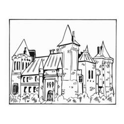 ぬりえページ: 城 (建物と建築) #62081 - 無料の印刷可能なぬりえページ