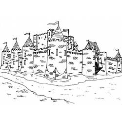 ぬりえページ: 城 (建物と建築) #62091 - 無料の印刷可能なぬりえページ