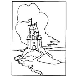 ぬりえページ: 城 (建物と建築) #62107 - 無料の印刷可能なぬりえページ