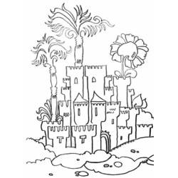 ぬりえページ: 城 (建物と建築) #62126 - 無料の印刷可能なぬりえページ