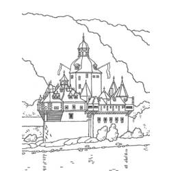 ぬりえページ: 城 (建物と建築) #62130 - 無料の印刷可能なぬりえページ