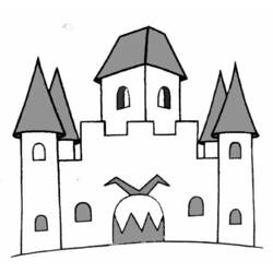 ぬりえページ: 城 (建物と建築) #62138 - 無料の印刷可能なぬりえページ