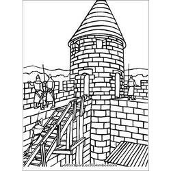 ぬりえページ: 城 (建物と建築) #62139 - 無料の印刷可能なぬりえページ