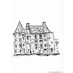 ぬりえページ: 城 (建物と建築) #62168 - 無料の印刷可能なぬりえページ