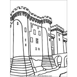 ぬりえページ: 城 (建物と建築) #62185 - 無料の印刷可能なぬりえページ