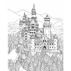 ぬりえページ: 城 (建物と建築) #62187 - 無料の印刷可能なぬりえページ