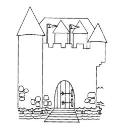 ぬりえページ: 城 (建物と建築) #62198 - 無料の印刷可能なぬりえページ
