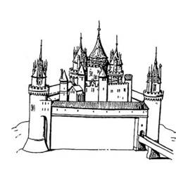 ぬりえページ: 城 (建物と建築) #62206 - 無料の印刷可能なぬりえページ