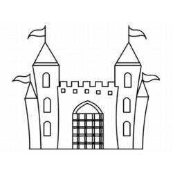 ぬりえページ: 城 (建物と建築) #62211 - 無料の印刷可能なぬりえページ