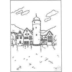 ぬりえページ: 城 (建物と建築) #62215 - 無料の印刷可能なぬりえページ