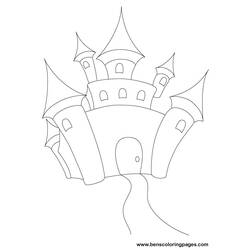 ぬりえページ: 城 (建物と建築) #62250 - 無料の印刷可能なぬりえページ